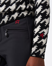 Load image into Gallery viewer, Houndstooth Turtle Neck Sweater - Black/Snow White