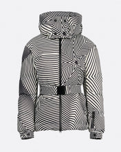 Load image into Gallery viewer, Candice Ski Parka - Wavy Star Black/Snow White