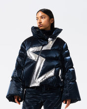 Load image into Gallery viewer, Ariel Ski Bomber - Blue Liquid