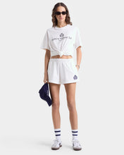 Load image into Gallery viewer, H&W Crest Disco Short - White
