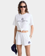 Load image into Gallery viewer, H&W Crest Disco Short - White