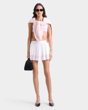 Load image into Gallery viewer, Vendome Script Pleated Skirt - White