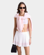 Load image into Gallery viewer, Vendome Script Pleated Skirt - White