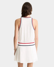 Load image into Gallery viewer, Src Phoebe Dress - White/Navy/Fire Red
