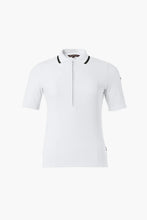 Load image into Gallery viewer, Cassia Polo Top - White