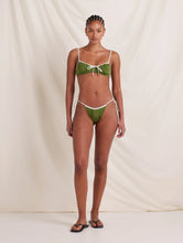 Load image into Gallery viewer, Ruched Channel String Pant - Olivine