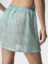 Load image into Gallery viewer, Miniskirt Multicolor Italian closeup