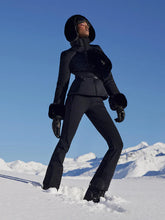 Load image into Gallery viewer, Giselle Faux Border Ski Jacket  - Black