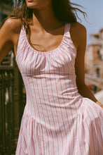 Load image into Gallery viewer, Marcella Midi Dress - Fiori Stripe Palazzo

