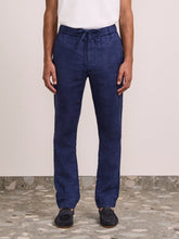 Load image into Gallery viewer, Oscar Linen Chinos - Navy-blue
