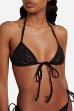 Load image into Gallery viewer, Missoni triangle mesh bikini sequins Gold
