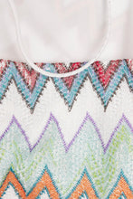 Load image into Gallery viewer, Missoni one-piece macro zigzag White Multicoloured detail
