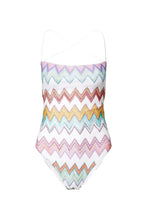 Load image into Gallery viewer, Missoni one-piece macro zigzag White Multicoloured
