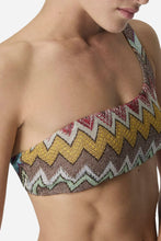 Load image into Gallery viewer, Missoni one-shoulder zigzag bikini Multicoloured

