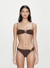 Load image into Gallery viewer, Mineral Stone Side Ruched High Brief  - Umber
