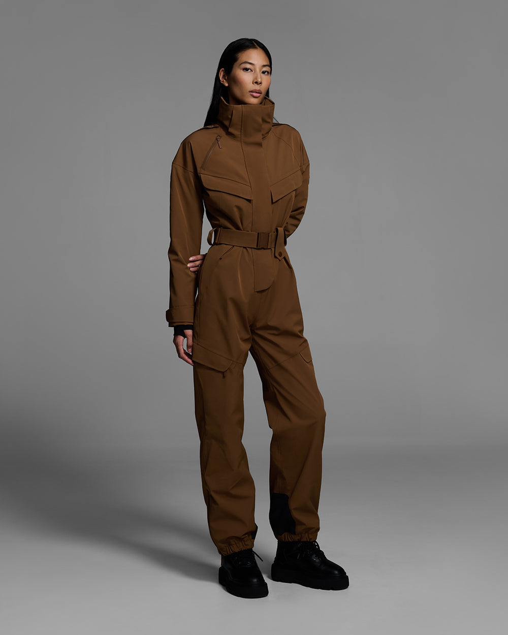 Apex Ski Suit     - Sepia