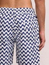 Load image into Gallery viewer, Santos Swim Short Copacabana Print - Navy
