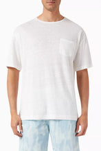 Load image into Gallery viewer, Carmo Linen Relaxed Fit Tee - White
