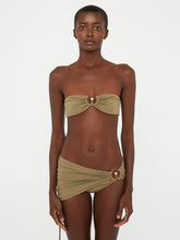Load image into Gallery viewer, Ruched Prong Bandeau  - Eucalypt

