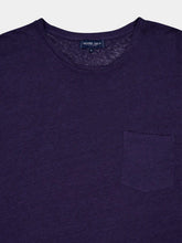 Load image into Gallery viewer, Carmo Linen Relaxed Fit Tee - Midnight
