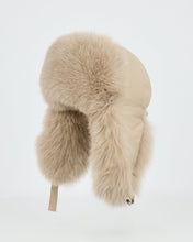 Load image into Gallery viewer, Yves Salomon Chapka Loro Piana Flannel/Fox Dune - View 2 | Hong Kong
