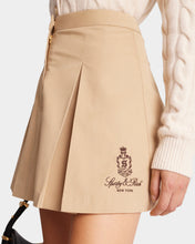 Load image into Gallery viewer, Vendome Double Pleat Skirt  - Beige Chocolate
