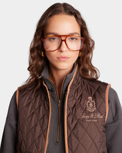 Load image into Gallery viewer, Vendome Quilted Vest  - Chocolate Tan
