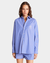 Load image into Gallery viewer, Crown Oversized Shirt  - Blue/White
