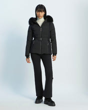 Load image into Gallery viewer, Jacket Skiwear Fabric/Lg Hair Lamb - Black
