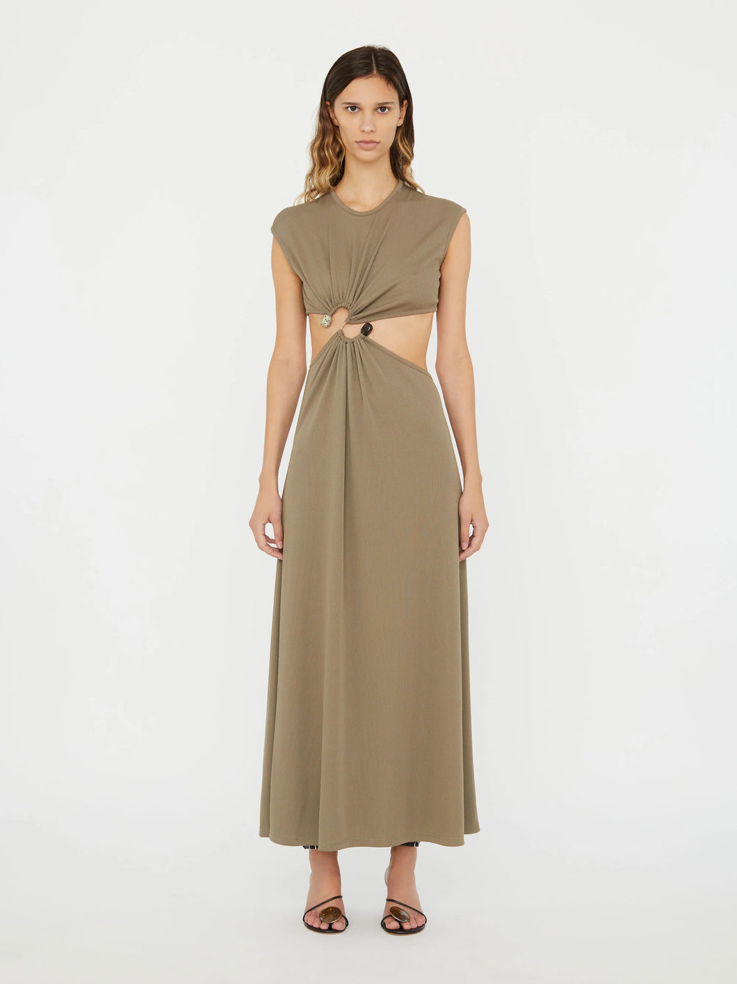 S-Buckle Tank Dress  - Eucalypt