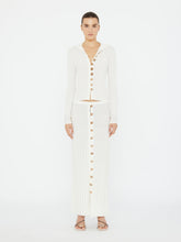 Load image into Gallery viewer, Ribbed Knit Cardigan  - White
