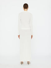 Load image into Gallery viewer, Ribbed Knit Cardigan  - White
