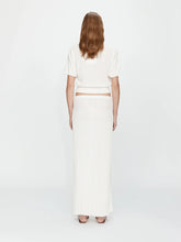Load image into Gallery viewer, Sundial Shell Sunray Knit Skirt  - White
