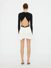 Load image into Gallery viewer, Endrey Back Mini Dress  - Black/ White
