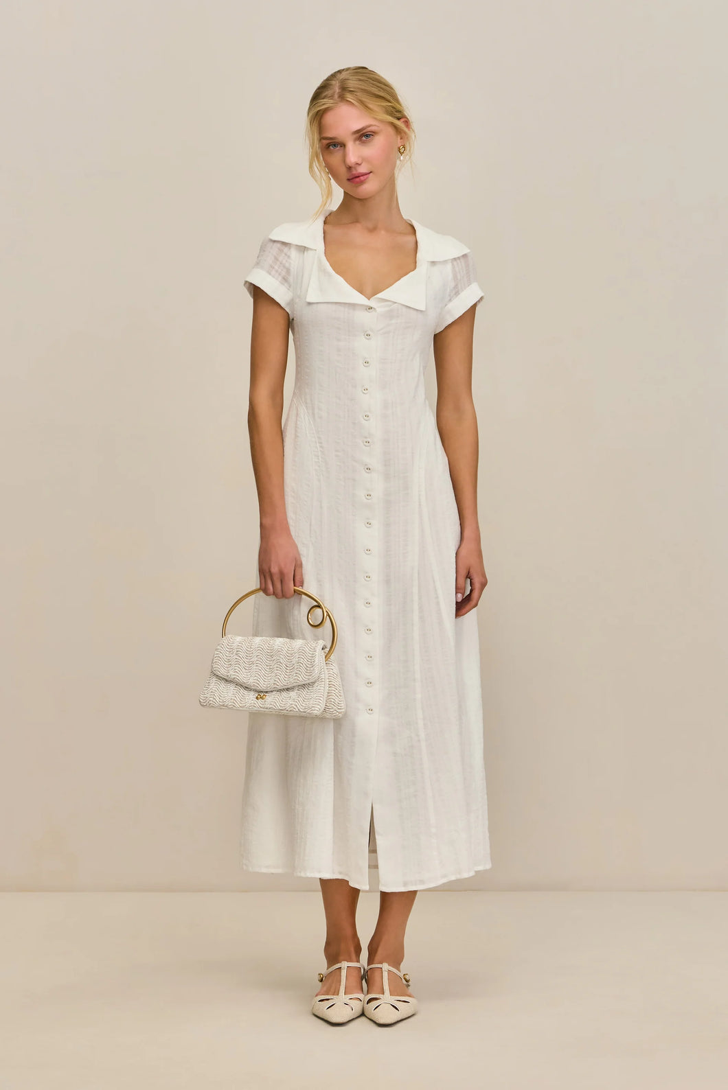 Jeanie Dress  - Off White