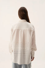 Load image into Gallery viewer, Cloud Embroidered Shirt  - Ivory
