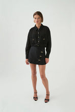Load image into Gallery viewer, Amber Mini Skirt  - Black
