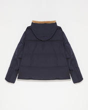Load image into Gallery viewer, Down Jacket Technical Fabric /Mink  - Navy/Pastel
