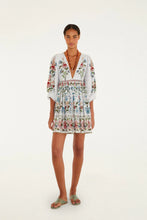 Load image into Gallery viewer, Stitched Garden Mini Dress - Off-White
