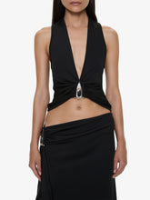 Load image into Gallery viewer, Crystal Pendant Tank - Black
