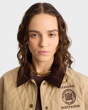 Load image into Gallery viewer, Crest Seal 100th Quilted Jacket  - Beige
