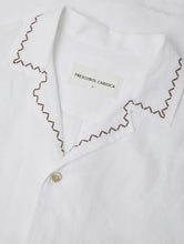 Load image into Gallery viewer, Alves Linen Shirt S/S Sol E Mar Embroidery - White

