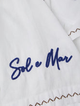 Load image into Gallery viewer, Alves Linen Shirt S/S Sol E Mar Embroidery - White
