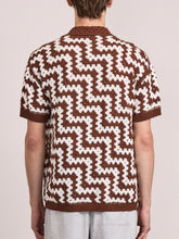 Load image into Gallery viewer, Pinto Cotton Crochet Cardigan S/S - Brown
