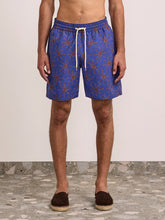 Load image into Gallery viewer, Santos Swim Short Terrazo Print - Cobalt Blue
