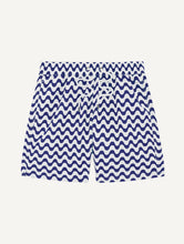 Load image into Gallery viewer, Santos Swim Short Copacabana Print - Navy

