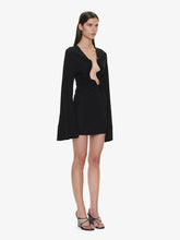 Load image into Gallery viewer, Salacia Ruched L/S Mini Dress - Black
