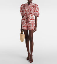 Load image into Gallery viewer, Tropical Cameo Romper -  Off-White
