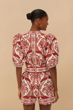 Load image into Gallery viewer, Tropical Cameo Romper -  Off-White
