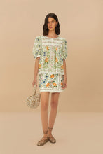Load image into Gallery viewer, Folk Floral Mini Skirt - Off-White
